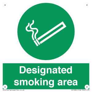 Designated smoking area